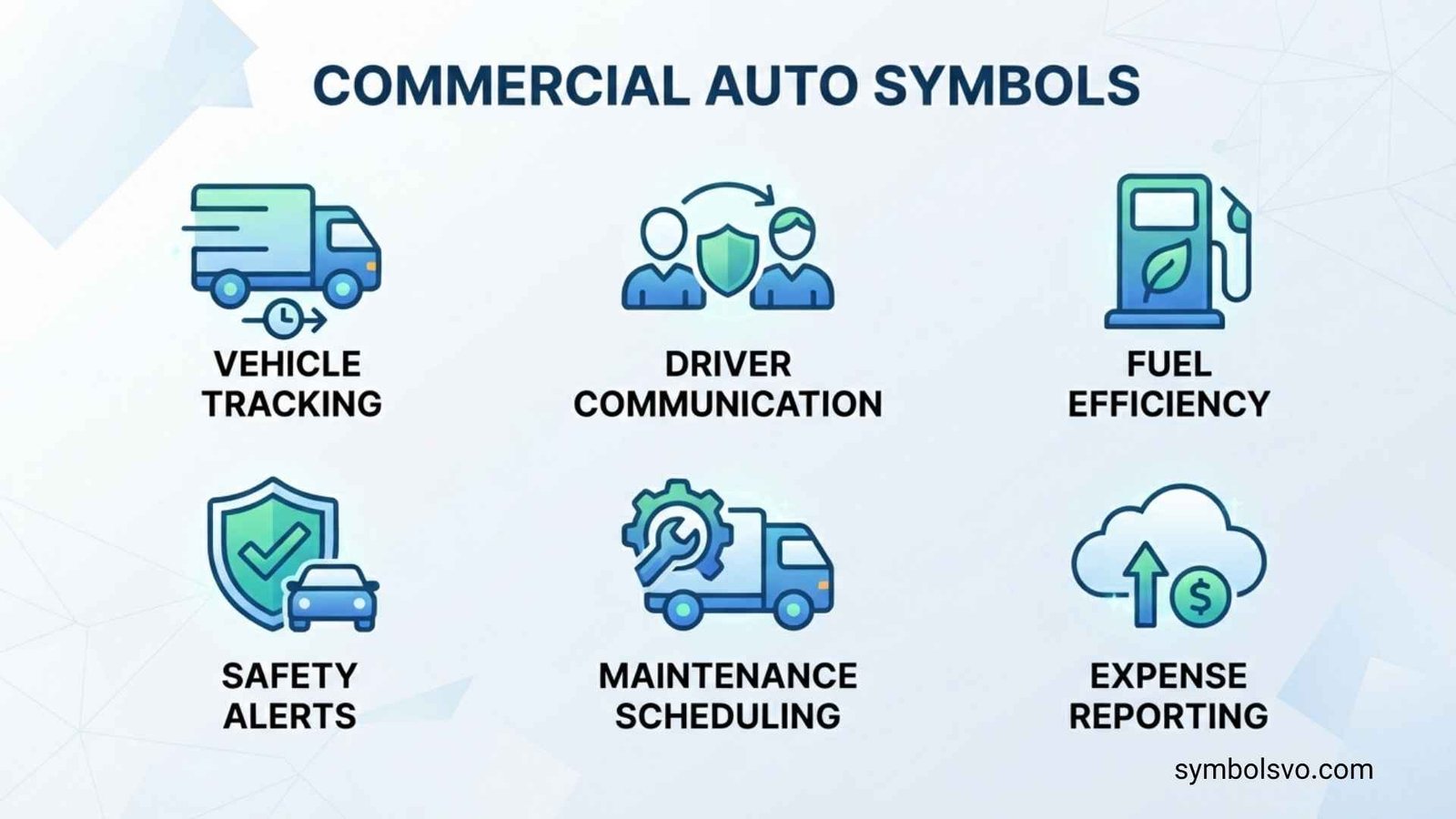 Commercial Auto Symbols