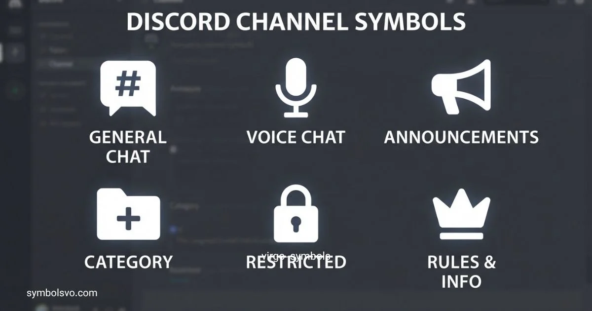 Discord Channel Symbols