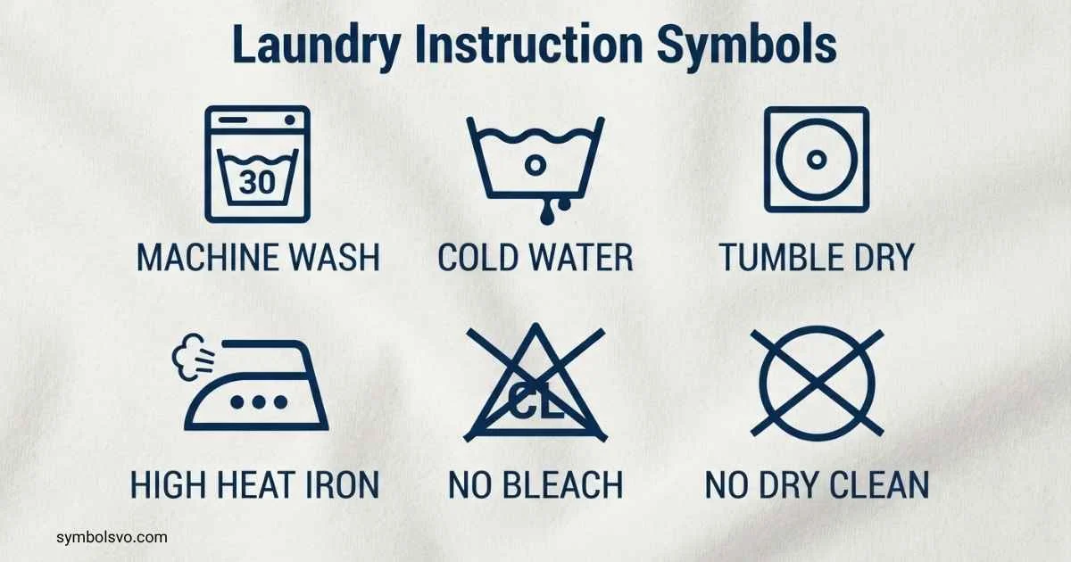Laundry Instruction Symbols