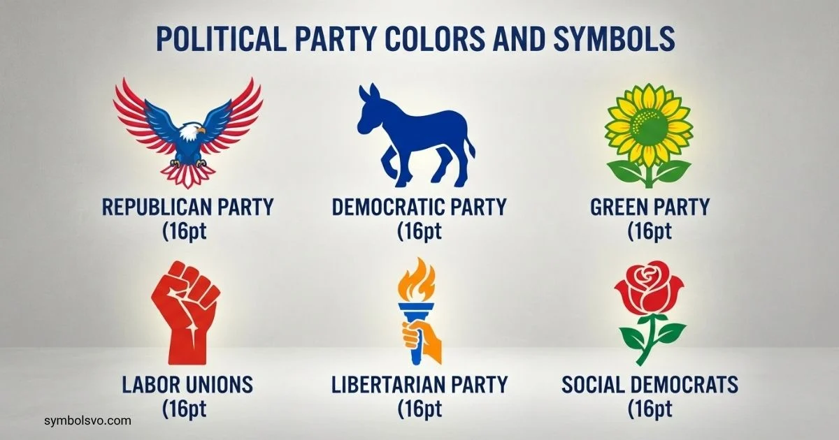 Political Party Colors and Symbols