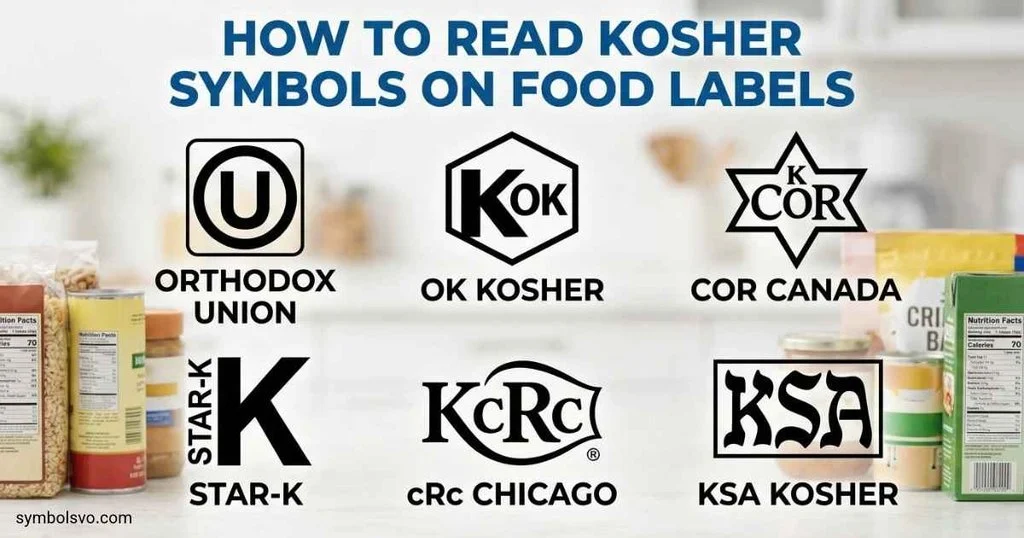 Vegetable Lettering Labels Kosher Symbols: Common Marks and Their Meanings