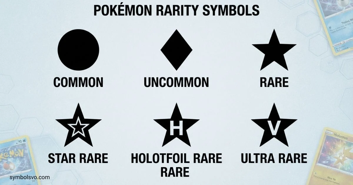 Pokémon Rarity Symbols