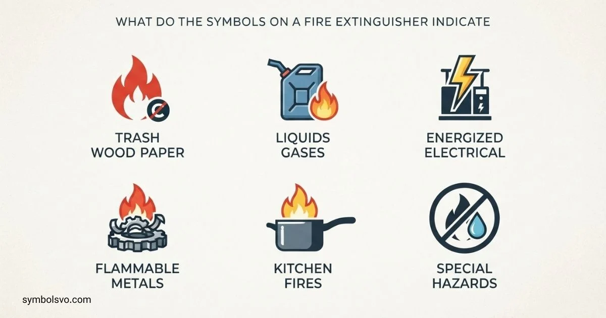 What Do The Symbols On A Fire Extinguisher Indicate